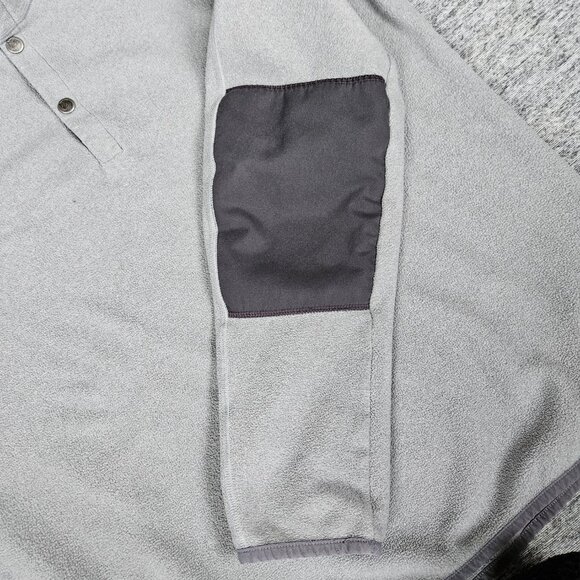 Fjall Raven Men's XL Gray 1/4 Snap Button Ovik Fleece Sweater 81469 Gorpcore - Picture 7 of 14
